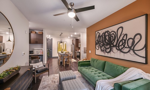 Luxury apartment interior featured in virtual tours at Haven 8181 apartments in Jacksonville, Florida